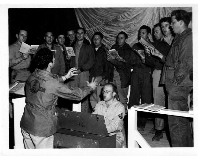 The LDS Servicemen Choir, Okinawa 1945